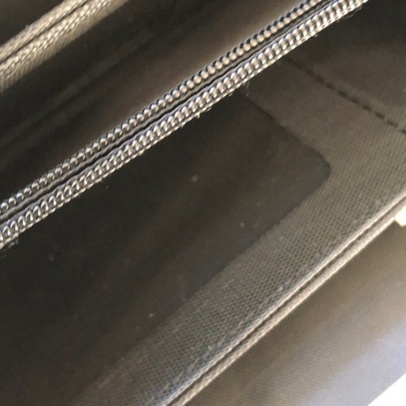 3/$30 Black faux croc vegan accordion wallet - Picture 4 of 7